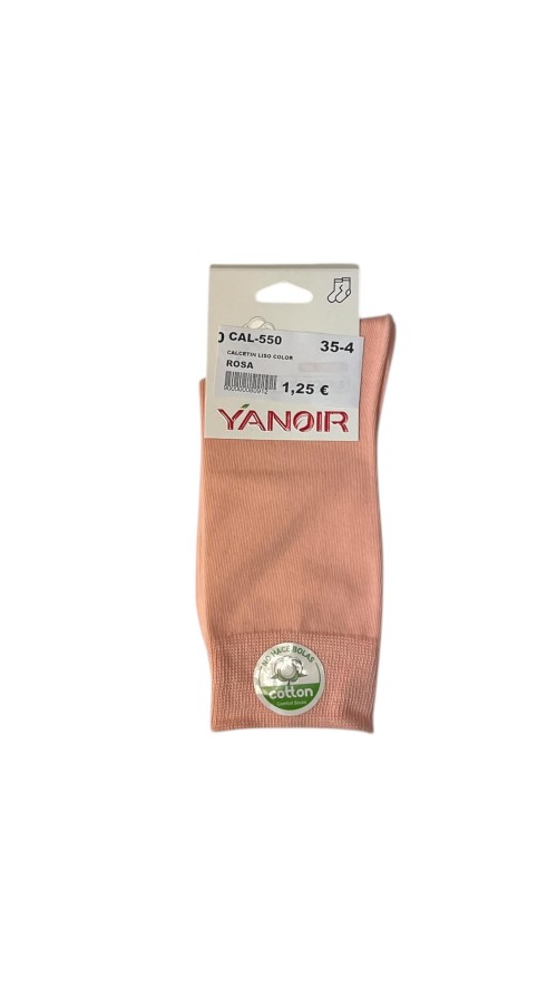 CALCETIN LISO COLOR ROSA