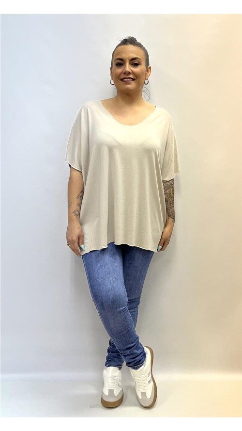 Camiseta BASIC BEIG