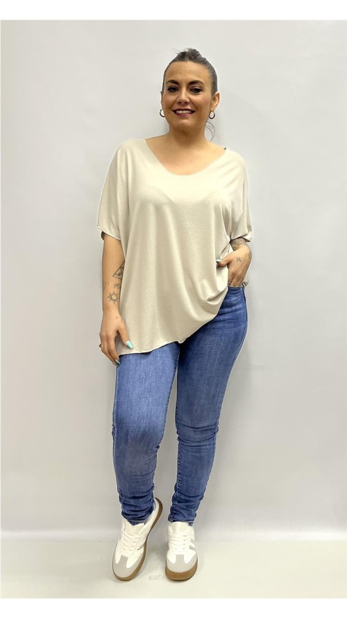 Camiseta BASIC BEIG