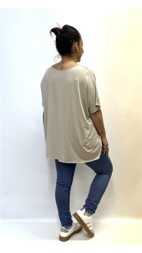 Camiseta BASIC BEIG