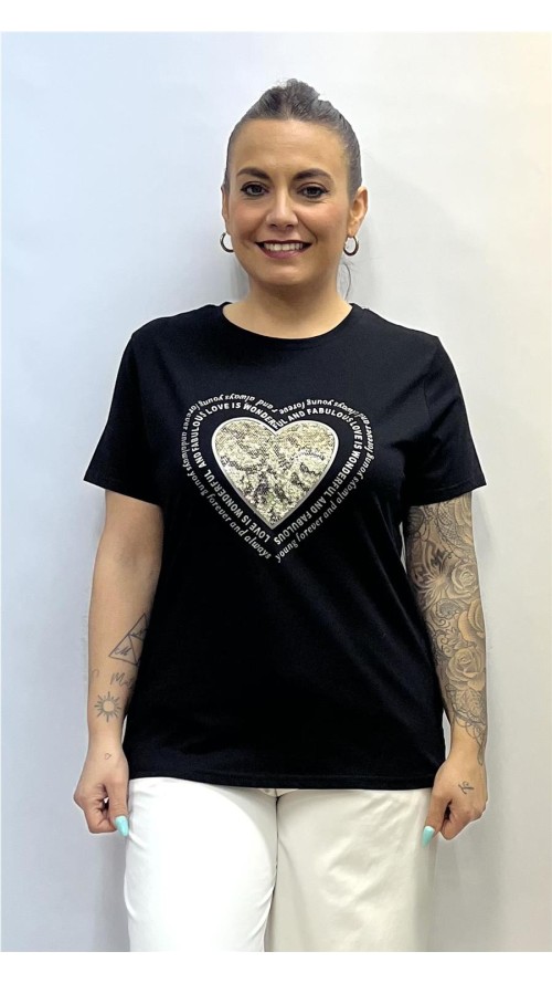 Camiseta WONDER NEGRO