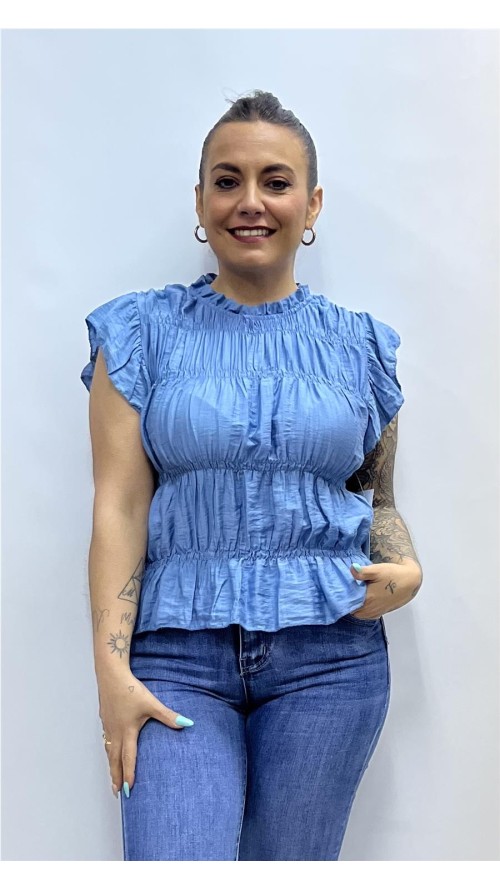 Top MARTA AZUL