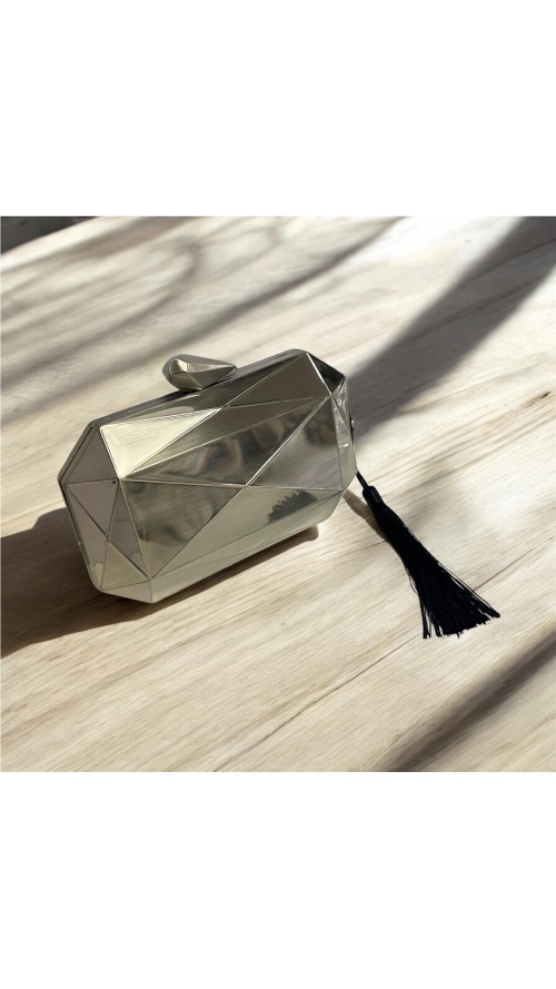 CARTERA METALICA PLATA