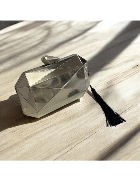 CARTERA METALICA PLATA