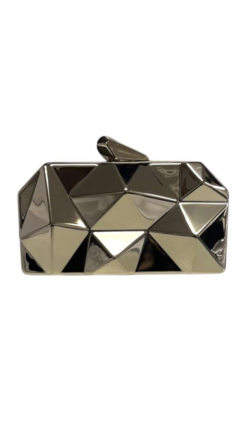 CARTERA METAL RELIEVE PLATA