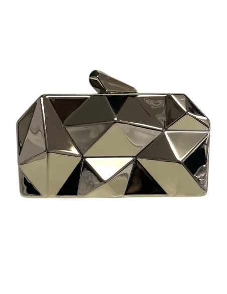 CARTERA METAL RELIEVE PLATA