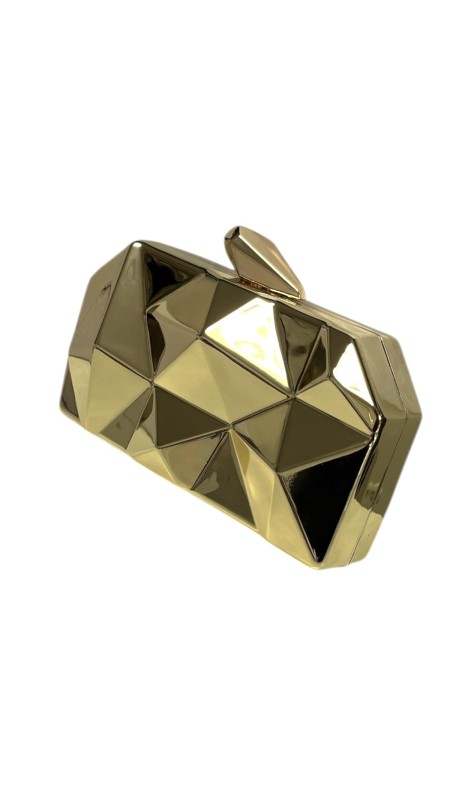 CARTERA METAL RELIEVE ORO