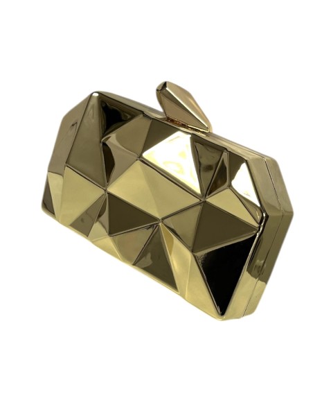 CARTERA METAL RELIEVE ORO