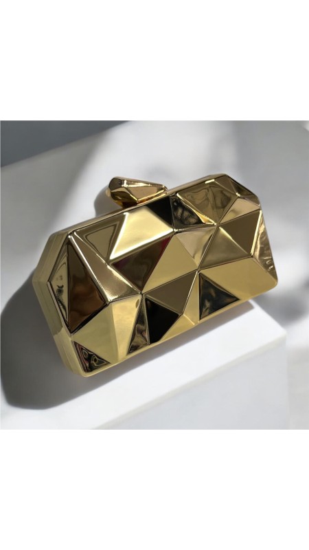 CARTERA METAL RELIEVE ORO 2