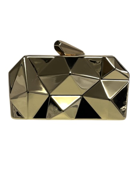 CARTERA METAL RELIEVE ORO
