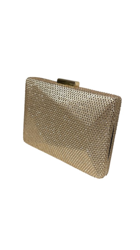 CARTERA PIEDRAS BRILLO CHAMPAGNE