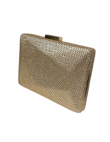 CARTERA PIEDRAS BRILLO CHAMPAGNE