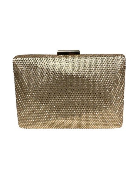CARTERA PIEDRAS BRILLO CHAMPAGNE