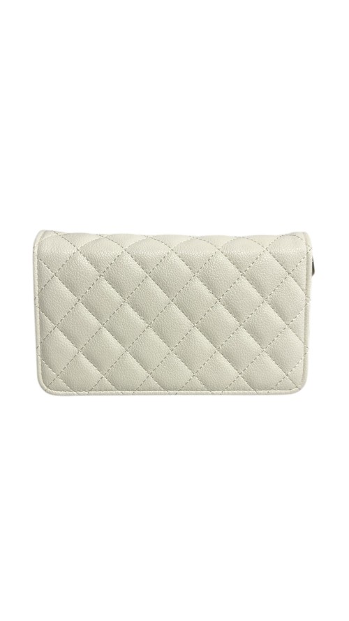 BOLSO CARTERA DE NAPA BLANCO