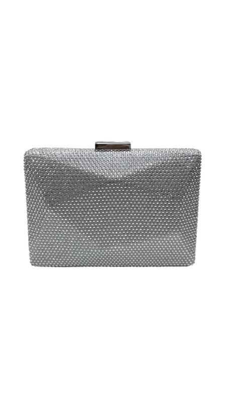 CARTERA PIEDRAS BRILLO PLATA