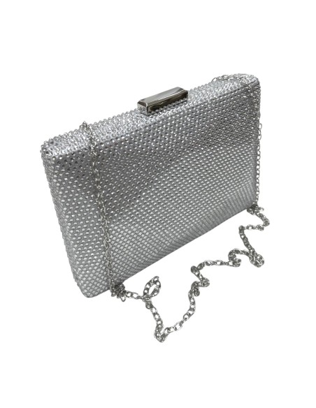CARTERA PIEDRAS BRILLO PLATA