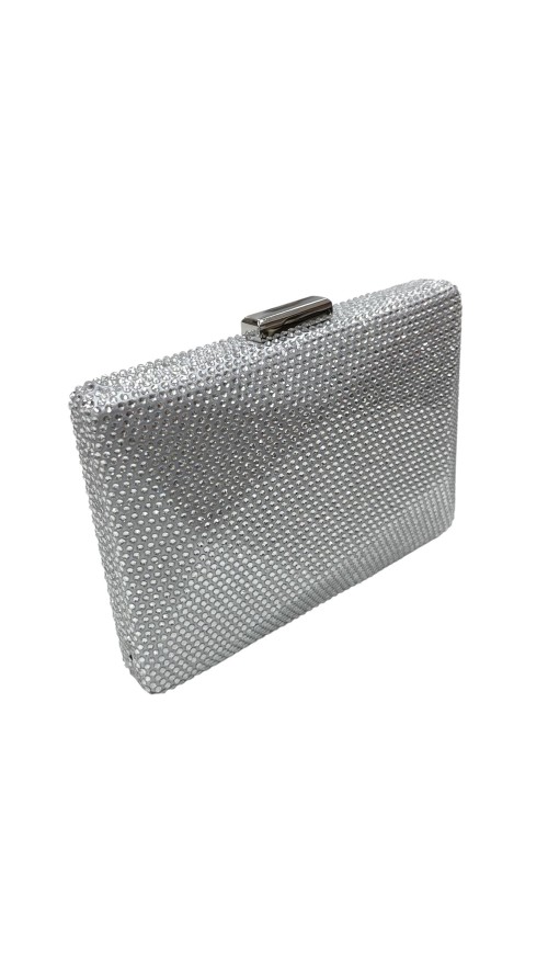 CARTERA PIEDRAS BRILLO PLATA