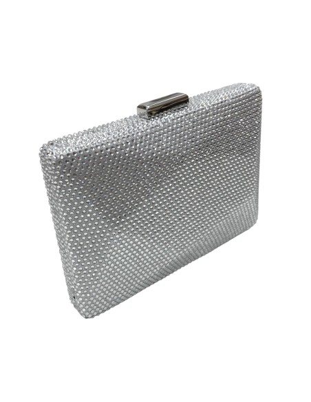 CARTERA PIEDRAS BRILLO PLATA