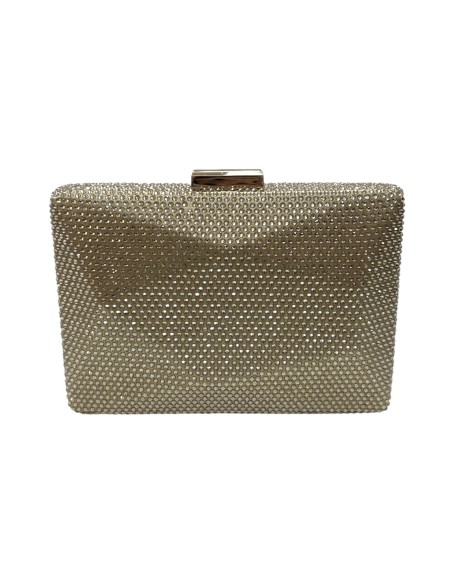 CARTERA PIEDRAS BRILLO ORO