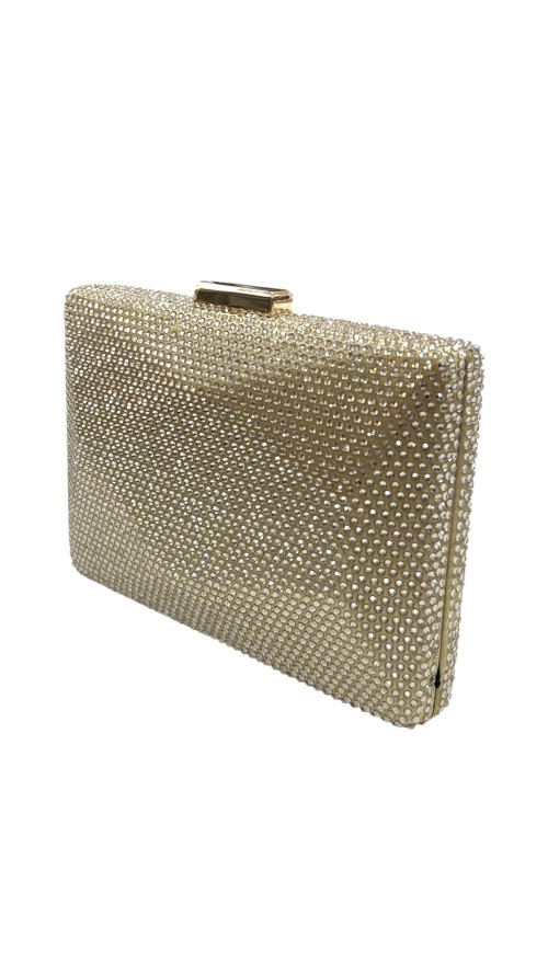 CARTERA PIEDRAS BRILLO ORO