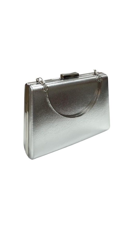 CARTERA NAPA TRAPECIO PLATA