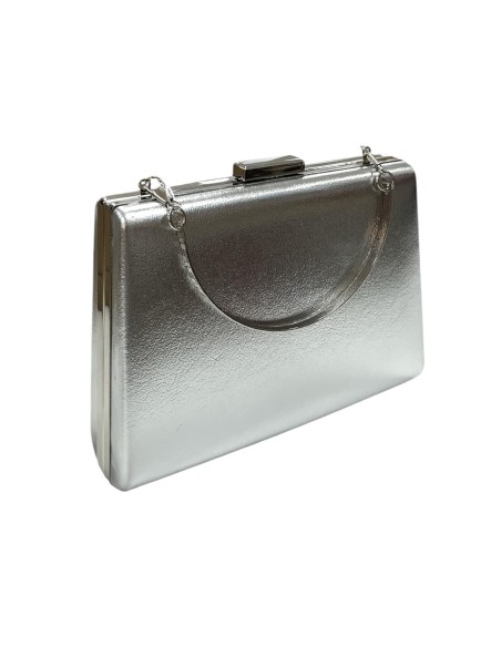 CARTERA NAPA TRAPECIO PLATA