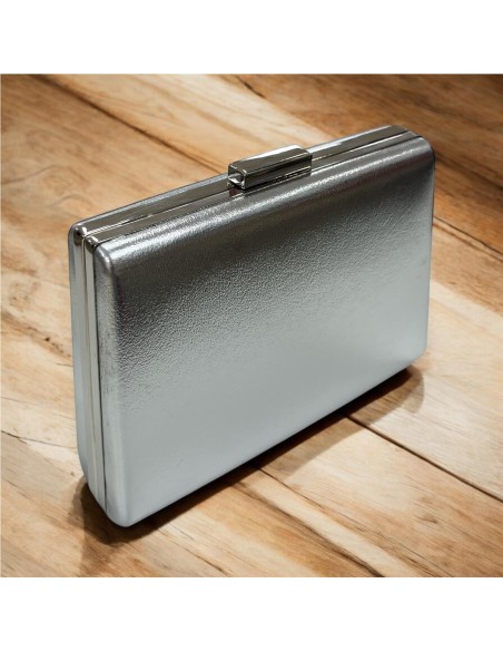 CARTERA NAPA TRAPECIO PLATA