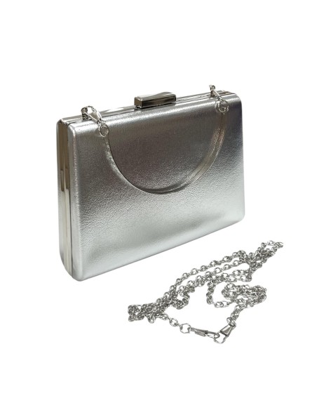 CARTERA NAPA TRAPECIO PLATA