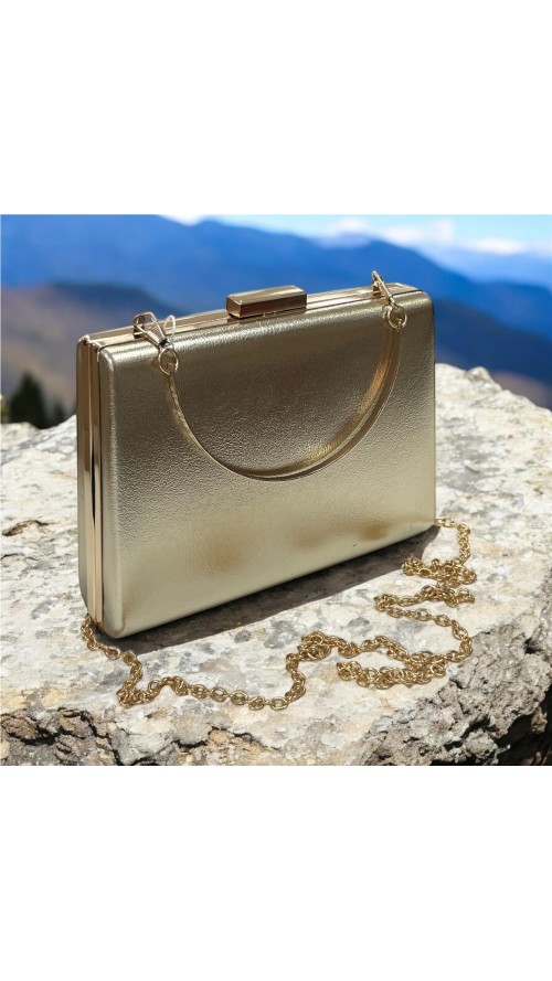 CARTERA NAPA TRAPECIO ORO