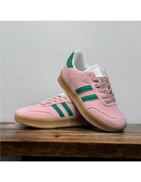 Deportiva doble suela combinada ROSA