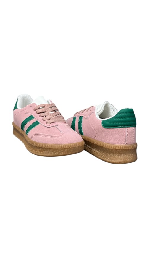 Deportiva doble suela combinada ROSA