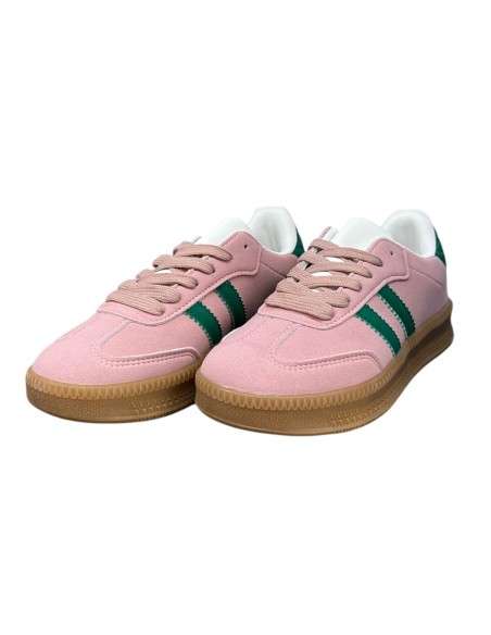 Deportiva doble suela combinada ROSA