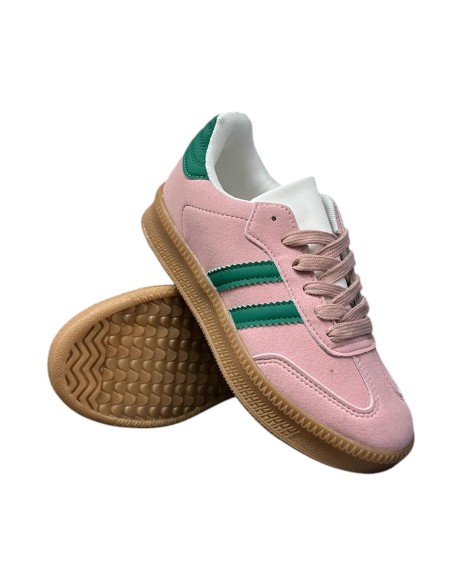 Deportiva doble suela combinada ROSA