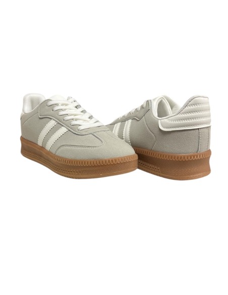 Deportiva doble suela combinada GRIS