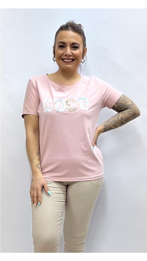 Camiseta COCO ROSA