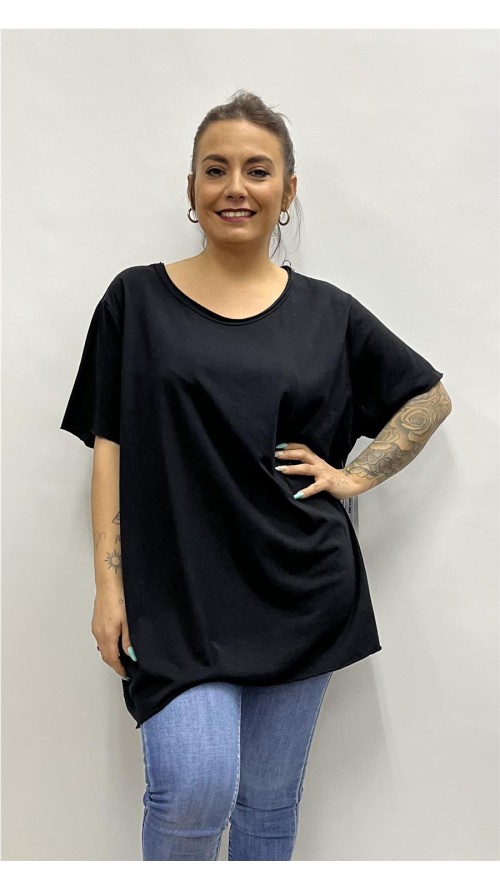 CAMISETA BASIC ALGODON NEGRO