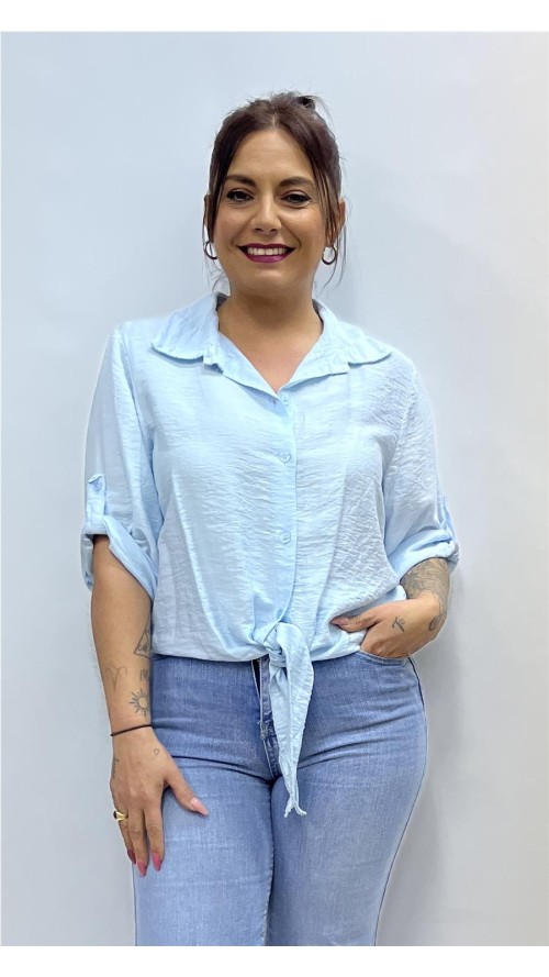 CAMISA SARSA CELESTE