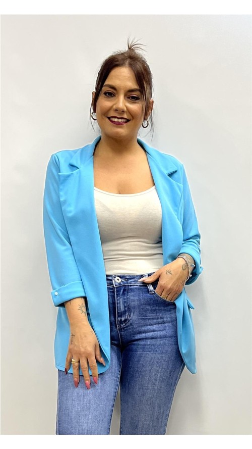 BLAZER PERLA TURQUESA