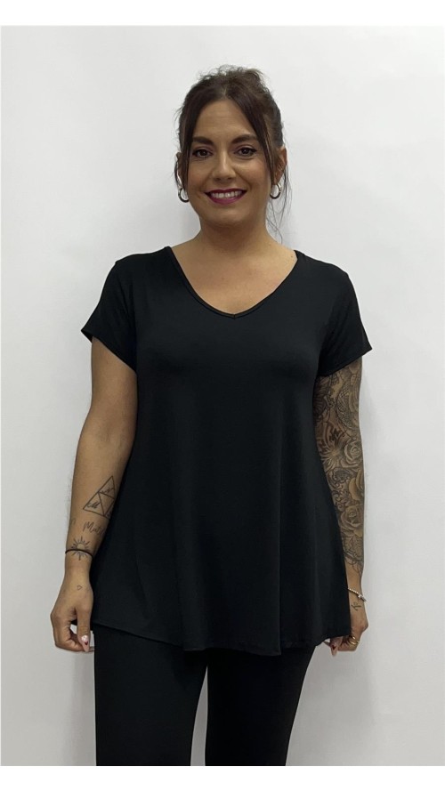 CAMISETA PRIMAVERA NEGRO