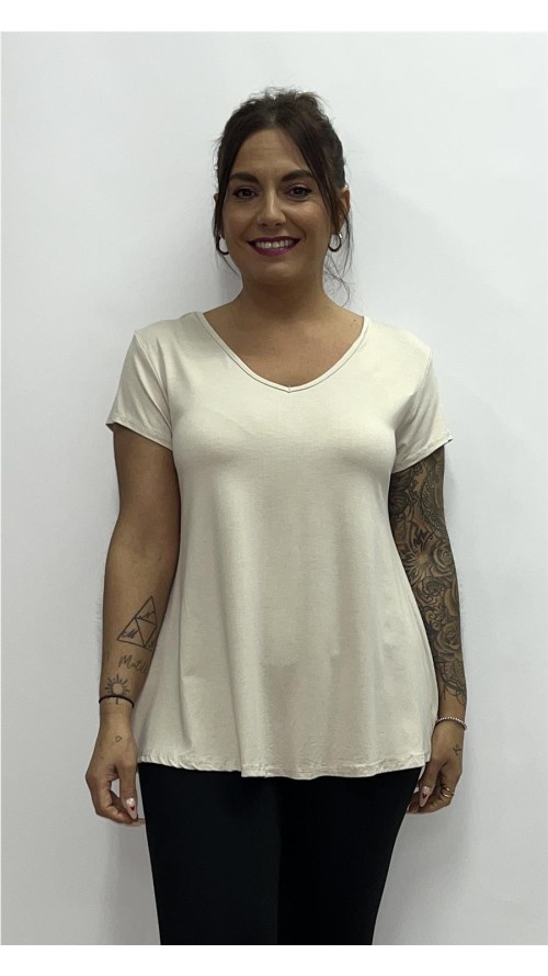 CAMISETA PRIMAVERA BEIG