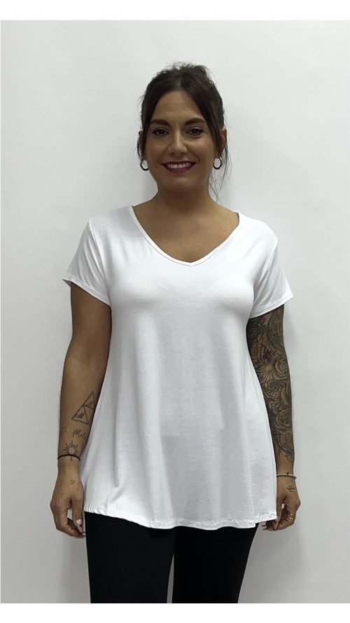 CAMISETA PRIMAVERA BLANCO