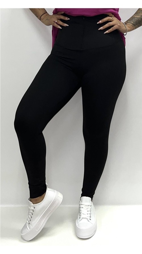 LEGGIN CORCHETE NEGRO
