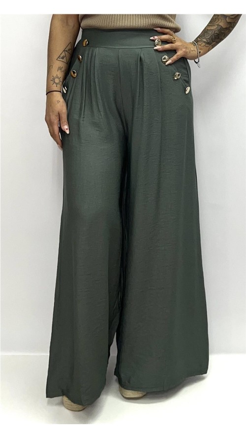 PANTALON BAMBULA BOTON ORO KAKY