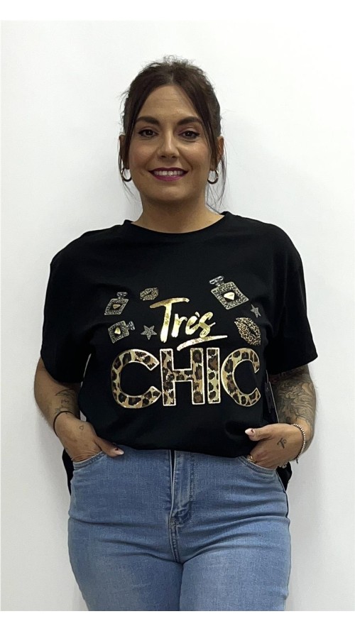 CAMISETA ANIMACION NEGRO