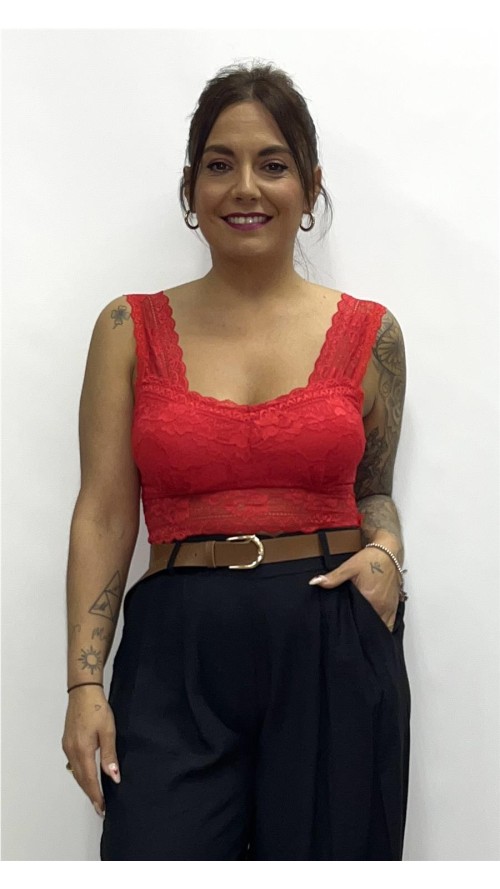 TOP AMANDA ROJO