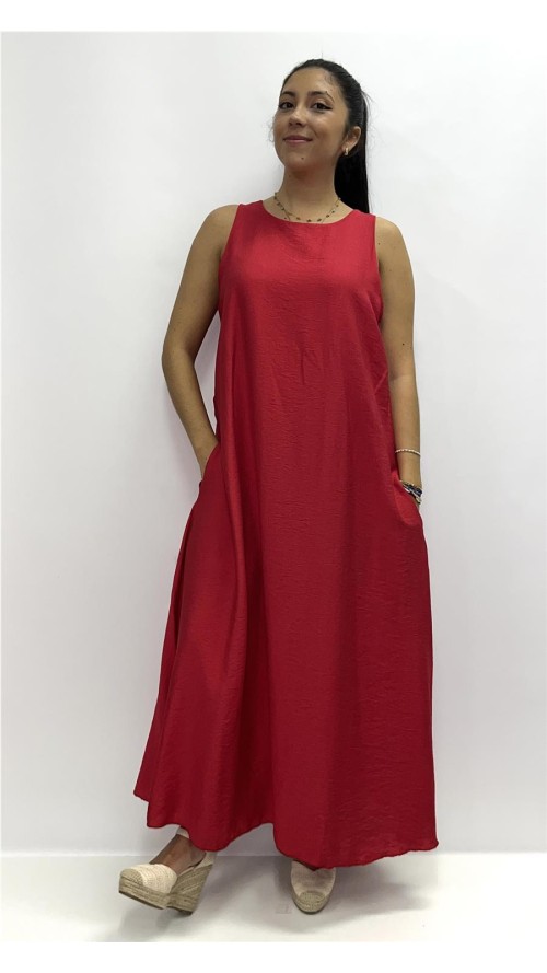 VESTIDO CHARI ROJO
