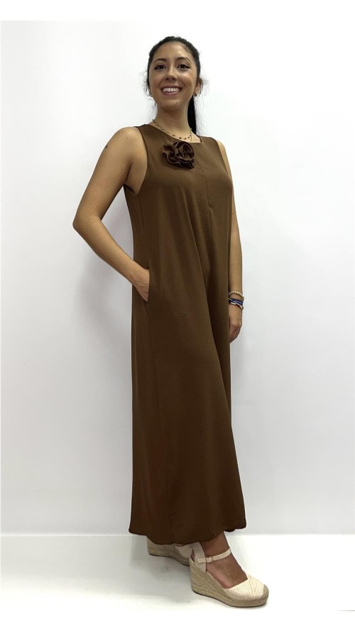 MONO FLOR QUITABLE MARRON
