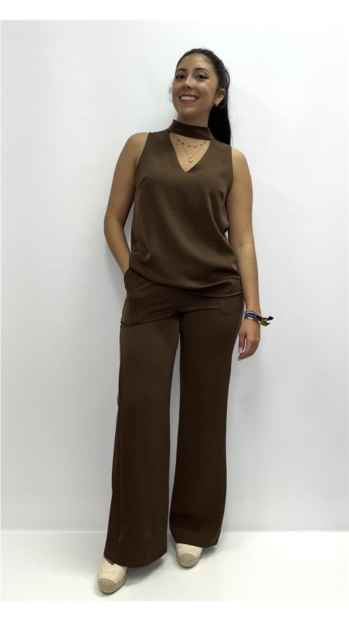 CONJUNTO ELENA MARRON