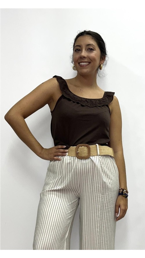 TOP FLORIA MARRON