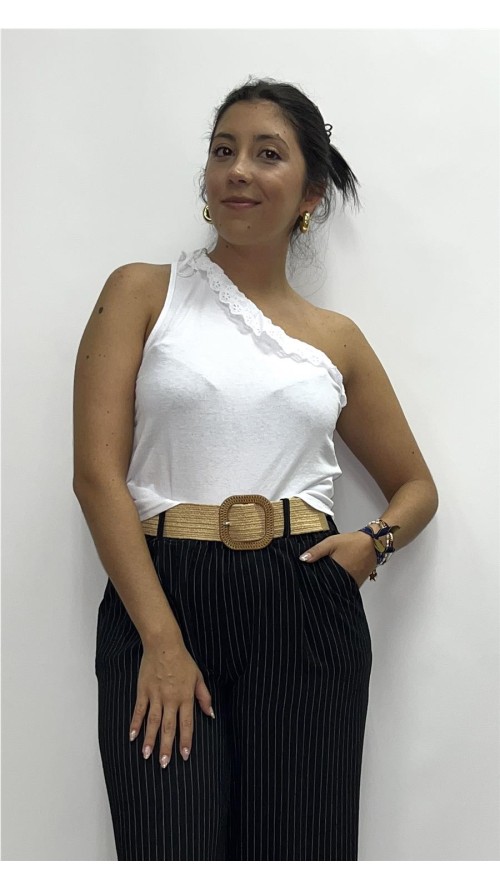 TOP FEDORA BLANCO
